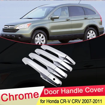 Pentru Honda CR-V CRV 2007 2008 2009 2010 2011 Luxuriou Chrome Mânerul Ușii Capacului Ornamental Prinde Masina Set Styling Autocolante Accesorii