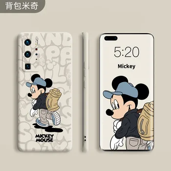 Disney Mickey, Minnie, Donald Duck All-inclusive Caz Moale pentru Huawei P20 P30 P40 Pereche 20 30 Onoarea 20 Lite Pro Capac de Protecție