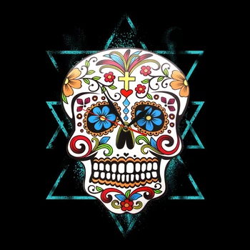 Ziua Mexican Mort Bomboane de Zahăr Craniu Ceas de Perete Floral Craniu Design Modern Ceas de Perete Halloween Arta de Perete Decor
