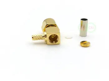 Alamă SMA male plug unghi drept sertizare RG174, RG316 LMR100 RF adaptor de Vânzare