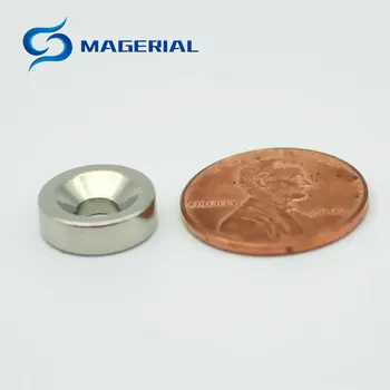 NdFeB Înecat Magnet cu Diametrul de 12mm M4 Șurub cu cap Înecat Gaura 3mm 4mm 5mm Gros din Neodim magneți Permanenți din pământuri Rare 60pcs