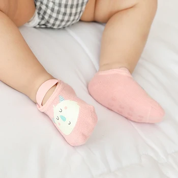 Copil Nou-Născut Amuzant Glezna Șosete Anti-Alunecare, Șosete De Bumbac Pantofi Copilul Pentru Băieți Fete De Vară Drăguț Animal Print Accesorii Pentru Copii
