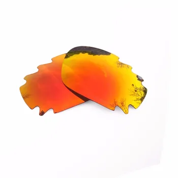 Portocaliu Roșu Oglindă Polarizat Lentile de Înlocuire pentru Jawbone Ventilat Curse Jacheta ochelari de Soare Cadru UVA si UVB
