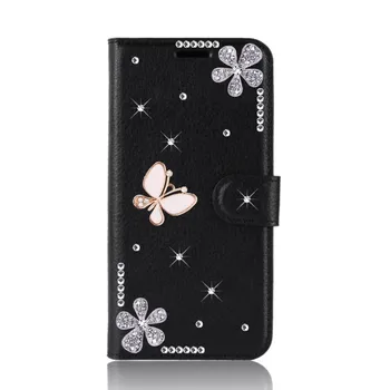 Cadou de crăciun Flip Strălucitoare de Lux din Piele de Caz Pentru Samsung Galaxy S10 5G Lite Plus Portofel Caz Înapoi Caz Mos craciun Reni Acoperi