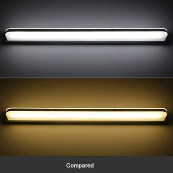 9W/12W Baie Modernă Lumina din Oțel Inoxidabil LED-uri Față Oglinda Machiaj Lumină Lampă de Perete Vanitatea Corpuri de Iluminat Lampă Oglindă