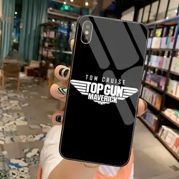 Top Gun Maverick Tom Cruise Telefon Caz Capacul din Sticla Temperata Pentru iPhone 11 XR Pro XS MAX 8 X 7 6S 6 Plus SE 2020 caz