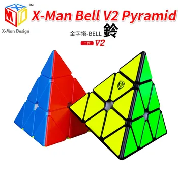 Qiyi Cub Magic X-man Bell V2 Piramida Bell V2 V1 3x3x3 Magnetic Cub X Bell V2 Cub 3x3x3 Profesionale Puzzle Jucărie pentru Copii