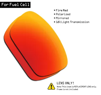SmartVLT Polarizat ochelari de Soare, Lentile de Înlocuire pentru Oakley Fuel Cell - Foc Roșu
