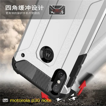 Montate Caz sFor Motorola Moto O Putere de Caz 6.2 TPU + PC rezistent la Șocuri Armura Hibrid Full Cover Pentru Moto O Putere/P30 Notă XT1942