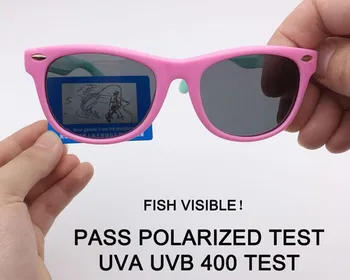 LongKeeper Copii ochelari de Soare Polarizat Copii Flexibil Oglindă Silicon Ochelari Fete Baietii de Siguranță Anti-orbire UV400 Gafas de sol