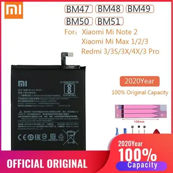 BM47 BM48 BM49 BM50 Original BM51 Xiao Mi Max Max2 Max3 Redmi nota 2 3X 3 3 Pro 4X Baterie de schimb pentru Xiaomi MiMax 1 2 3