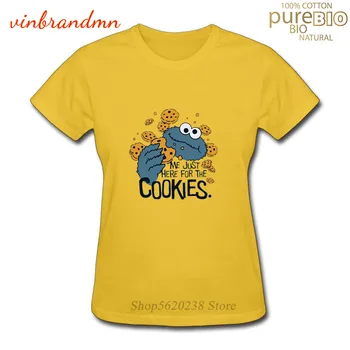 Amuzant Mi aici doar pentru cookie-uri T Shirt Doamnelor Noutate 