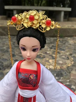 2tip 12 articulații mobile tradiția Chineză royal Regina Hanfu printesa rochie stil papusa jucarii Cadou Pentru Fata 30CM