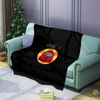 3D Pătură Printre noi Ultra Pătură Moale Usoare Fuzzy Fleece Pătură Caldă Arunca Pătură Canapea, Covor Cadou pentru Fanii de Joc