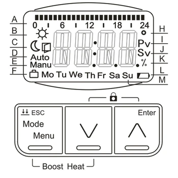 A8 Programabil Termostat Timer De Acționare A Supapei De Temperatura Controller Inteligent De Control Al Temperaturii Regulatorului