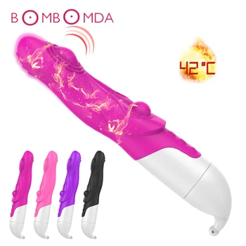 Dildo Vibrator Masturbare Jucărie Sexuală pentru Femei punctul G Stimulator Încălzire Clitoris Vagin Dublu 12 Viteze Vibrator Adult Jucarii Sexuale
