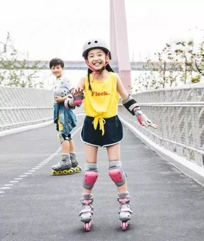 Noi pentru Copii casca de sport echipament de protecție combinație skate skateboard, Biciclete protector de Siguranță de protecție a mediului