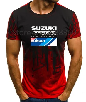 2019 MOTO Andrea Iannone 29 Motocicleta T-shirt Pentru Suzuki Echipa ecstar Bărbați T-Shirt de Vara tricou Motor Albastru /negru