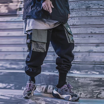 11 BYBB E ÎNTUNERIC Hip Hop Tactice Funcția de Pantaloni Om Streetwear Mozaic Buzunare Pantaloni de Marfă Harajuku Jogger Bărbați Pantaloni Techwear