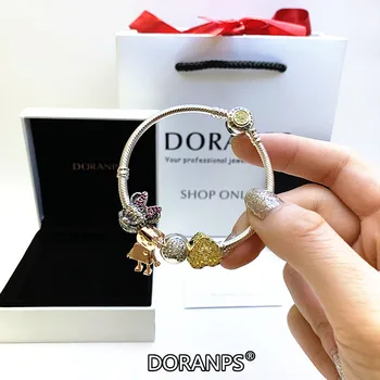 DORANPS Brand de bijuterii 925 Originale brățări pentru femei brățară bratari bijuterii cadou fata