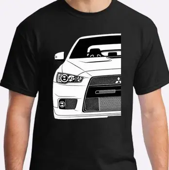Vara 2019 Bumbac Camiseta negra mitsubishi lancer evo T-Shirt