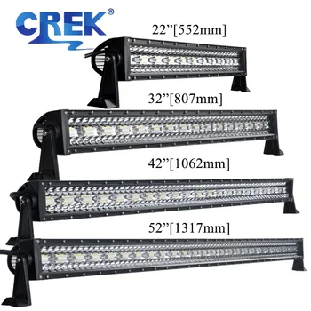 CREK 22 32 42 52 Inch Drept Offroad LED Lumina de Lucru Bar 4x4 4WD ATV-uri Tractoare LED Bar Pentru Masina 4WD SUV 4x4 ATV-uri Camioane Off-road
