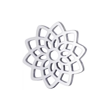 10buc Dreamcatcher Pandantiv Floare de Lotus Farmecul de Moda Real din Oțel Inoxidabil Lotus Pandantiv pentru Bijuterii DIY Face Constatări