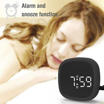 De Vânzare la cald LED Dezactiva Alarma Ceas Electronic, Iluminare Snooze Calendar Mute Silicon Sunet Activat Alarmă Ceas Digital Home Decor