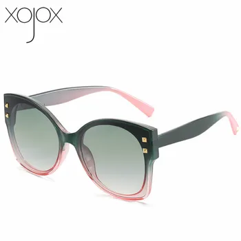XojoX Sexy Ochi de Pisica ochelari de Soare 2020, Femei de Lux Mare Cadru de Epocă Ochelari de Soare Doamnelor Designer de Brand Negru Ochelari de soare UV400
