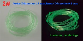 MNFT 4Pack/8Meters Luminos Moale Tuburi de Plastic Verde Elastic Strălucire Tuburi Fly Tying Riging Tubelumo Pescuit Material