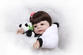 NPK 57CM boneca renăscut silicon completa Plin de Vinil Silicon Renăscut Baby Doll Jucării Realiste Copil Ziua de nastere Cadou de Crăciun baie jucărie