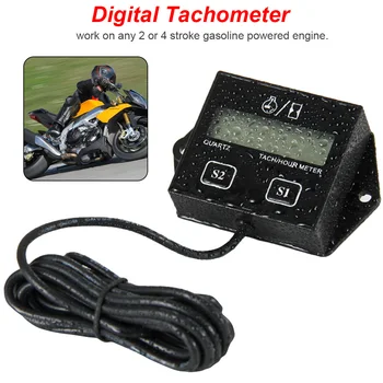 Motorul Digital Tach Contor De Ore Tahometrul Inductiv De Afișare Pentru Motociclete Cu Motor Marine Drujba Groapă De Biciclete Barca