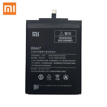 Xiao Km Original, Bateria Telefonului BM47 de Înaltă Calitate Full 4000mAh Baterie de schimb Pentru Xiaomi Redmi 3 3Pro 3S 3X 4X + Instrumente Gratuite