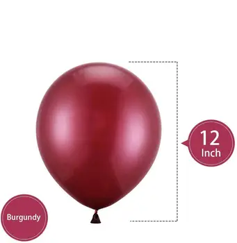 Hestya Visiniu Baloane de 12 Inch Latex Baloane de Partid Burgundia Vin Roșu Baloane Nunti Ziua cabină de Duș de Mireasă decor