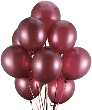 Hestya Visiniu Baloane de 12 Inch Latex Baloane de Partid Burgundia Vin Roșu Baloane Nunti Ziua cabină de Duș de Mireasă decor