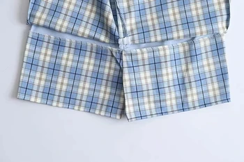 5 Culori De Vara Noi Harajuku Uniforme Femei Fusta Split Detalii Carouri Fusta Mini Cu Sub Pantaloni Scurți Mini Skort