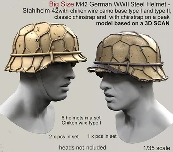 12 BUC / lot scara 1/35 soldați germani casca de al doilea RĂZBOI mondial miniaturi Rășină Model Kit figura Transport Gratuit