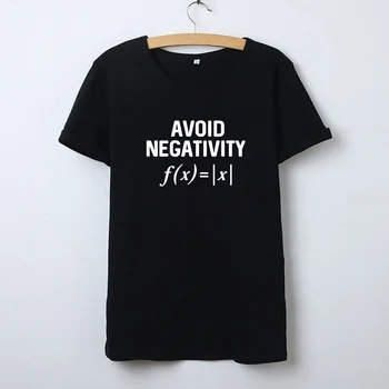 Evita Negativismul Imprimat cu Maneci Scurte Tricou Femei Maneci Scurte O-neck Bumbac Tricou Femme Negru Alb T-shirt Femei Top