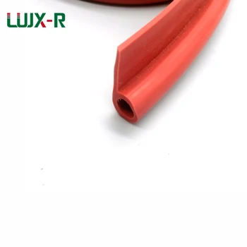 LUJX-R 1M Silicon P tip Bandă Usa Cuptor Geam Etanșare Bandă Roșie VMQ 9 Forma Chederul de Înaltă Temperatură Cauciuc Siliconic Bar