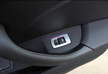 ABS chrome/fibra de carbon stil Geamul Mașinii Ochelari de Ridicare Butonul de Decorare Autocolant Comutator Capac Pentru BMW X2 F39 2018+ accesorii