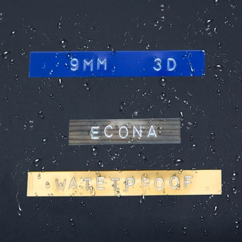 5PK 9MM Relief 3D Benzi de Plastic Relief 3D Etichetă Casetă Albă pe Aur Compatibil pentru Embosare Dymo Label Maker Motex E101