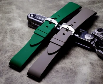 Noi impermeabil Negru Gri Verde alb watchband 18mm 19mm 20mm 21mm 22mm curea de Cauciuc pentru SEIKO OMEGA ceas MIDO accesorii