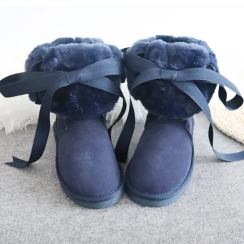 2020 New Sosire Dantelă-Up de Iarna Mujer Botas din Piele de Înaltă Femei Cizme de Zăpadă Cizme de Iarna pentru Femei Pantofi Pantofi de Cald