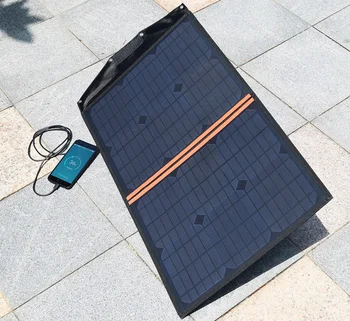 Xinpuguang Panou Solar Mobil Încărcător 40W 18V 20W*2 Pliabil Portabil Încărcător 5V Ieșire USB pentru Smartphone Pad Tablete rezistent la apa
