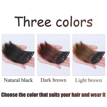 XUANGUANG 3 culori de extensie de păr este Potrivit pentru femeile de două agrafe în părul Poate fi vopsit sau calcate