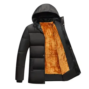 2020 Nou Impermeabil Jacheta de Iarna Barbati Hoodied Hanorac Bărbați Haina de Iarna Cald Bărbați Îngroșa Fleece cu Fermoar Mens Plus Dimensiune Jachete 4XL