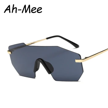 Clasic Ochelari fără ramă Omul de Brand Designer de Dimensiuni Mari, de sex Masculin Ochelari de Soare Oglindă Lentile de ochelari de soare Femei Bărbați Ochelari de UV400 ochelari de soare