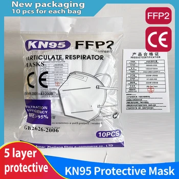 5-100buc masca de fata KN95 masti faciale FFP2 CE mască cu filtru ffpp2 maske filtro antipolvo rimel mascarillas mascherine Anti-Virus