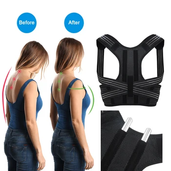 Aptoco Reglabil Corector De Postura Cu Bretele De Umăr Spate Centura De Sprijin Bărbați Femei Copil Corectarea Coloanei Vertebrale Lombare Bretele De Sprijin Corset