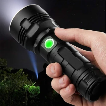 Super-Puternic Lanterna LED-uri Cu CREE L2 XHP70 rezistent la apa lanterna USB reîncărcabilă Ultra Bright Lanterna pentru vanatoare camping